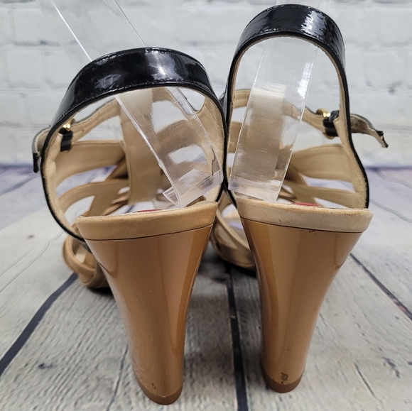 HOGL | strappy leather open toe heeled sandals - Picture 6 of 12